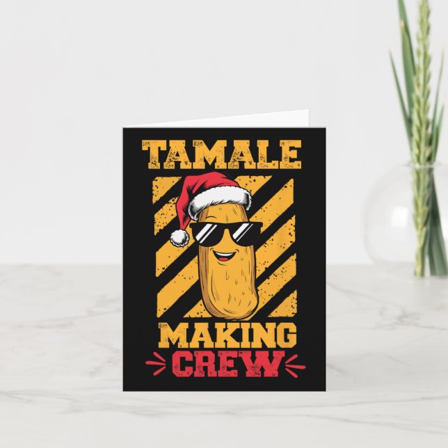 Carte Équipe de fabrication de Tamale Saison Tamale Drôl (Devant)