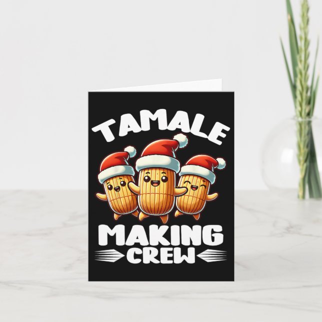 Carte Équipe de fabrication de Tamales Nourriture mexica (Devant)