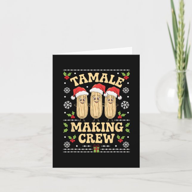 Carte Équipe de fabrication de Tamales Saison des Tamale (Devant)