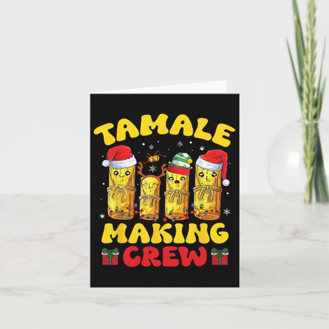 Carte Équipe de fabrication de tamales Saison des tamale (Devant)
