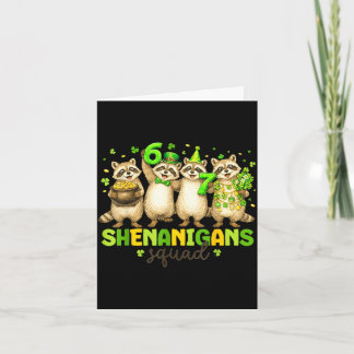 Carte Équipe de farceurs raton laveur pour enfants femme