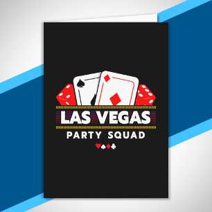 Carte Équipe de fête à Vegas - Voyage à Vegas - Équipe d