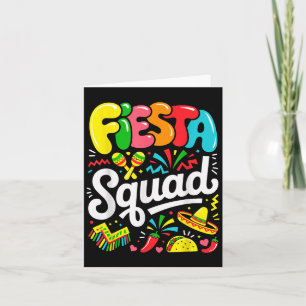 Carte Équipe de fête Cinco De Mayo Faisons la fête Fille