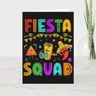 Carte Équipe de fête Cinco De Mayo Party Festival mexica