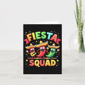 Carte Équipe de fête Cinco De Mayo Piments Mexicains P
