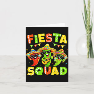 Carte Équipe de fête drôle mexicain pour enfants hommes