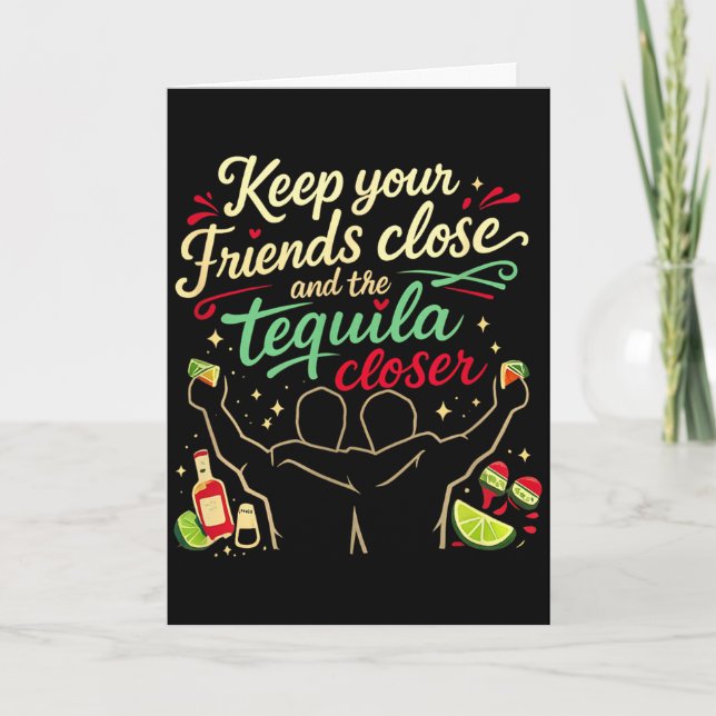 Carte Équipe de fête plus proche citation graphique de s (Devant)