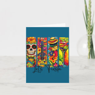 Carte Équipe de fiesta cinco de mayo fêtons mexicaine