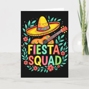 Carte Équipe de fiesta correspondant à la fête mexicaine