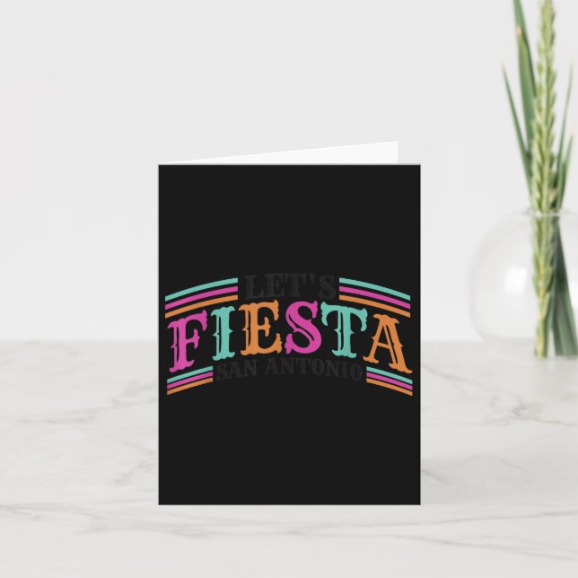Carte Équipe de Fiesta San Antonio Texas Cinco De Mayo L (Devant)