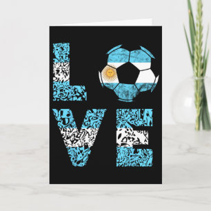 Carte Équipe de football d'Argentine Argentine Amour Ll