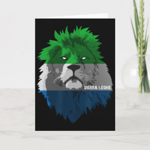 Carte Équipe de football Sierra Leone Fierté nationale D
