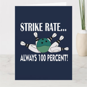 Carte Équipe de frappe de boule de quilles de bowling Sa