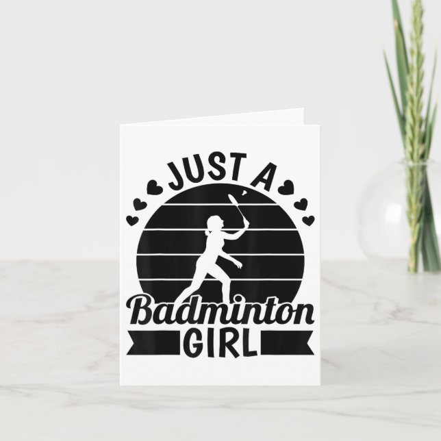 Carte Équipe De Joueurs De Badminton - Navette Juste Un  (Devant)