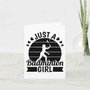 Carte Équipe De Joueurs De Badminton - Navette Juste Un 