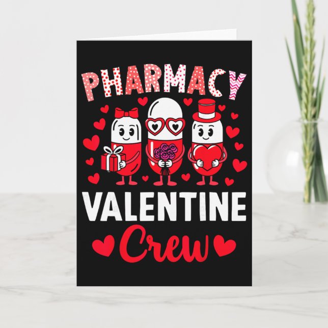Carte Équipe de la Saint-Valentin de la pharmacie T de l (Devant)