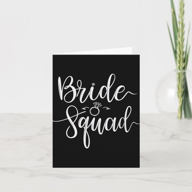 Carte Équipe de Mariage de l'équipe de mariée Bacheloret (Devant)