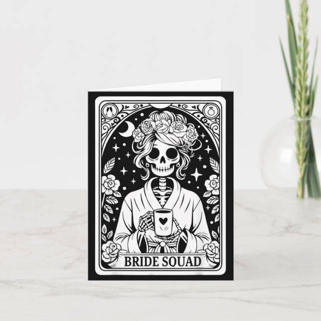 Carte Équipe de mariée squelette mariage enterrement de  (Devant)