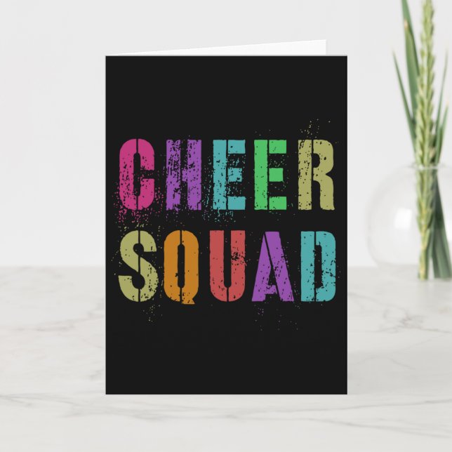 Carte Équipe de meneuses de claque Équipe de cheerleadin (Devant)