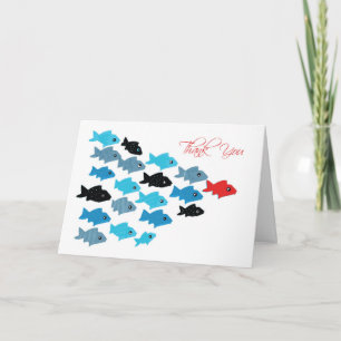 Carte Équipe de Merci Entraînez du poisson après le chef