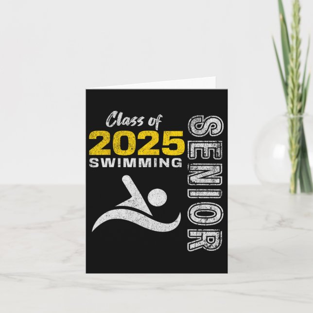 Carte Équipe De Natation Senior Cl De 2025 - Graduation  (Devant)