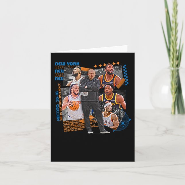 Carte Équipe de New York de basket-ball (Devant)