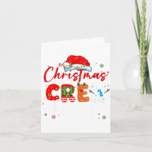 Carte Équipe de Noël créant des souvenirs ensemble Xmas