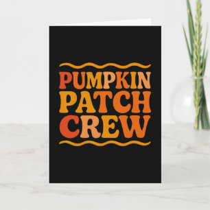 Carte Équipe de patch de citrouille Halloween tenue de f
