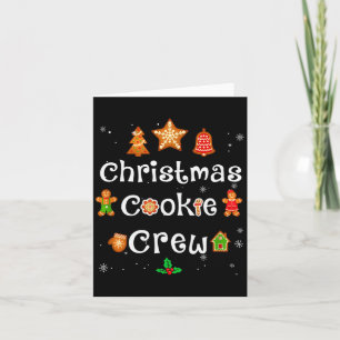 Carte Équipe de pâtisserie de Noël des boulangers Équipe