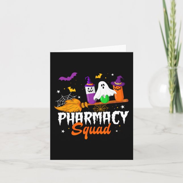 Carte Équipe de pharmacie Fun Pills Pharmacien Technicie (Devant)