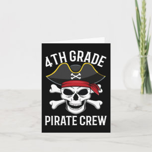 Carte Équipe de pirates de 4e année Halloween Costume ét