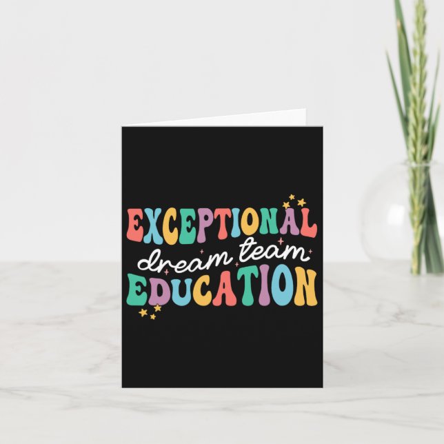 Carte Équipe de rêve de l'éducation exceptionnelle Ensei (Devant)