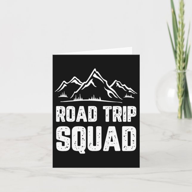 Carte Équipe de road-trip cadeau de vacances de camping  (Devant)