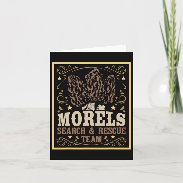 Carte Équipe de Secourt de recherche Morel - Champignons (Devant)