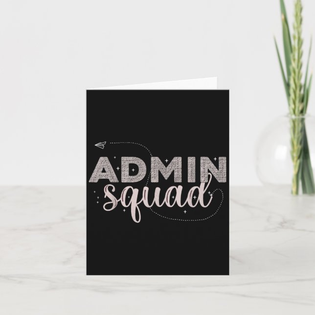 Carte Équipe de secrétariat administratif de l'escouade  (Devant)