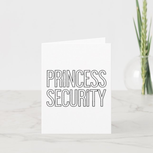 Carte Équipe de sécurité de la princesse Papa et Maman A (Devant)