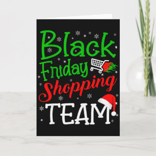Carte Équipe de shopping du vendredi Noël Noir Famille G