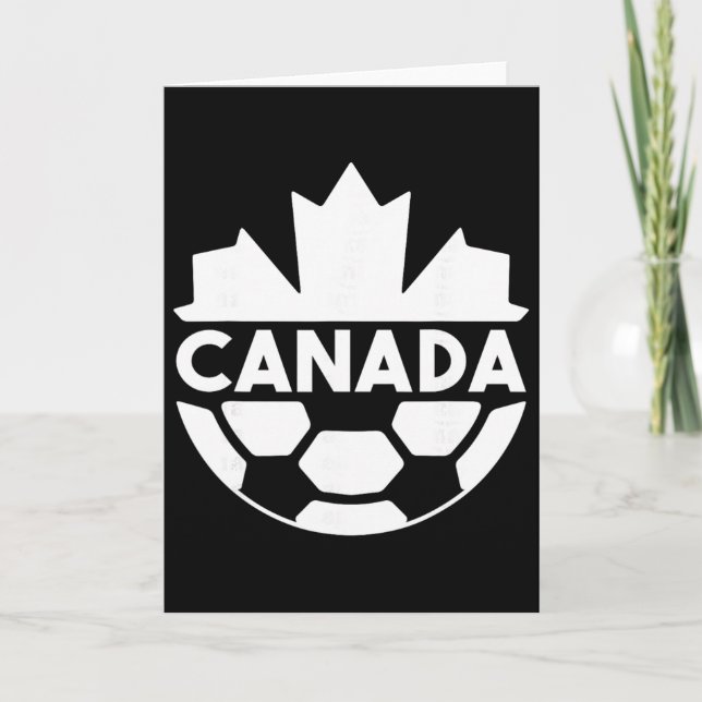 Carte Équipe de soccer du Canada Drapeau Feuille d'érabl (Devant)