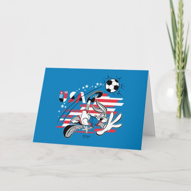 Carte Équipe de soccer USA de BUGS BUNNY™ Graphique (Devant)