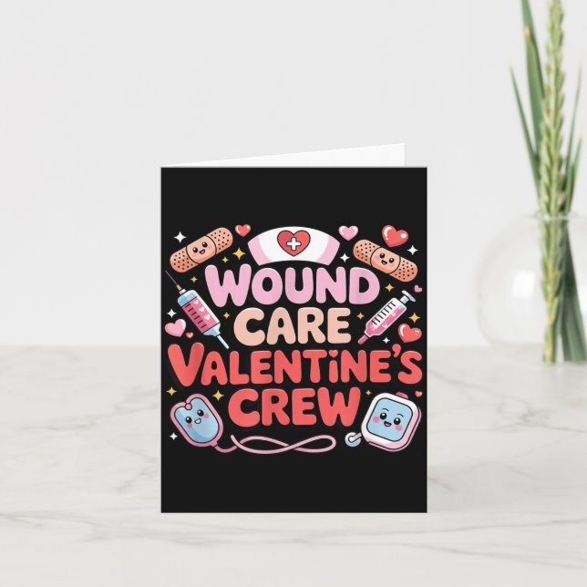 Carte Équipe de soins des plaies Saint-Valentin Infirmiè (Devant)