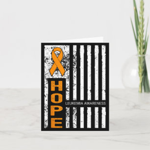 Carte Équipe de soutien Hope Sensibilisation à la leucém
