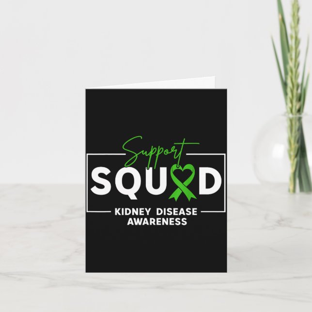 Carte Équipe de soutien mois de sensibilisation à la mal (Devant)