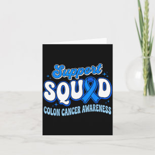 Carte Équipe de soutien Sensibilisation au cancer colore
