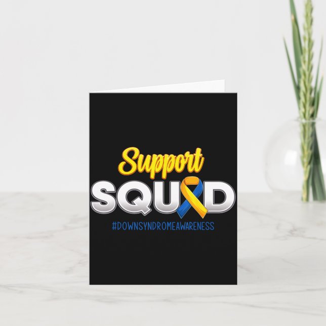 Carte Équipe de soutien Sensibilisation au syndrome de D (Devant)