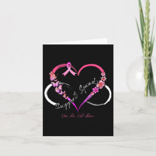 Carte Équipe de soutien Vous n'êtes pas seul Cancer du s