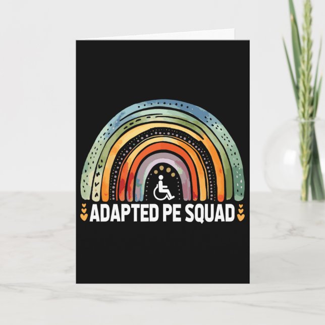 Carte Équipe de sport adapté Ck rentrée scolaire Enseign (Devant)