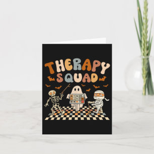 Carte Équipe de thérapie rétro Slp Ot Pt Team Halloween