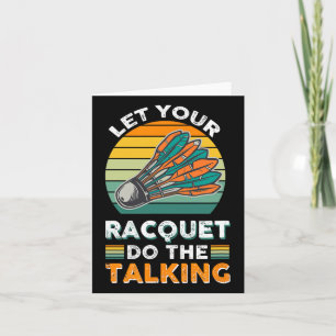 Carte Équipe De Tournoi Du Challenge Badminton De Tourna