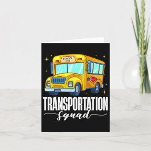 Carte Équipe de transport Première journée de rentrée sc