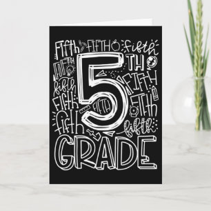 Carte Équipe de typographie 5e année Enseignant de cinqu